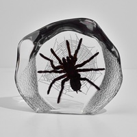Spécimen d'insecte en résine Scorpion Noir Naturel, Idéal pour l'enseignement en classe scientifique, la décoration gothique de bureau à domicile et les cadeaux de collection