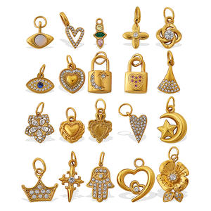 <span class=keywords><strong>Collana</strong></span> Fai-da-te in Acciaio Inossidabile Francese per Donna, con Ciondoli 18K a Forma di Aereo, Corona, Ombrello, Uccello, Coda di Sirena, <span class=keywords><strong>Tartaruga</strong></span>, Simbolo Cristiano, Ideale per Feste - Product Image 4