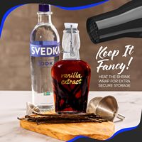 Set Botol Kaca Clear Swing Top dengan Tutup Flip Kedap Udara, Botol Kaca Minuman Kosong dengan Corong dan Label, untuk Menyimpan Jus, Minuman Keras, Sirup