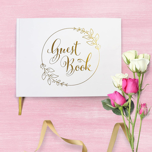 Libro de Visitas Personalizado A5, Libro de Invitados para Boda, Libro de Deseos, Cosido con Hilo, Tapa Dura, Libro de Firmas y Mensajes - Product Image 1