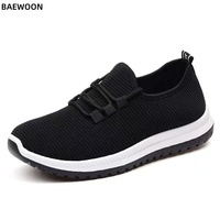 BAEWOON B67 Chaussures décontractées en tissu style Pékin ancien pour hommes, idéales pour le travail et les loisirs, chaussures de marche pour personnes âgées, baskets de sport
