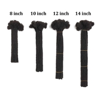 Extensions de dreadlocks afro bouclées 100 % cheveux humains, 0,2/0,4/0,6/0,8 cm, pour tresses au crochet en vrac pour femmes noires