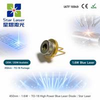Diode laser bleue haute puissance SHARP GH04C01A2G 450nm 1.6W TO18 5.6mm LD pour gravure laser, soudage, éclairage de scène