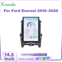 Écran vertical Tesla de 14,5 pouces, CarPlay sans fil pour Ford Everest/Ranger 2015-2022, autoradio Android, stéréo multimédia, 4G