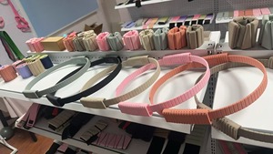 Poids de cheville 4 lb en silicone rose, bracelet lesté pour femme, OEM 1 kg, poids réglable pour poignets et chevilles - Product Image 6