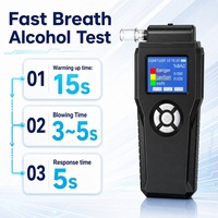 Alcoholímetro Digital Portátil de Alta Precisión, Sensor Semiconductor, Prueba Rápida, Medidor de Alcohol para Seguridad Vehicular