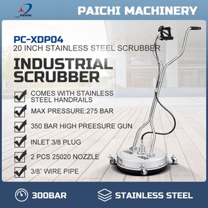 Pai Chi 20-inch thép không gỉ tay đẩy sàn sạch mới bề mặt phẳng sạch hơn cho trang trại ngành công nghiệp rửa sử dụng với nước - Product Image 5