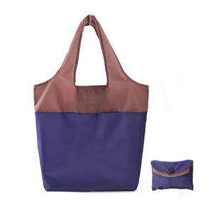Thiết kế dễ dàng mang theo nhỏ có thể gập lại Pocket <span class=keywords><strong>Tote</strong></span> polyester tái sử dụng gấp Túi mua sắm - Product Image 5