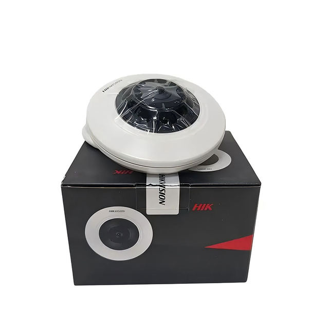 Hik Original 12 MP 4K Fisheye Network Camera DS-2CD63C5G1-IVS DeepinView Built-in Mic Speaker Night Vision NVR Data