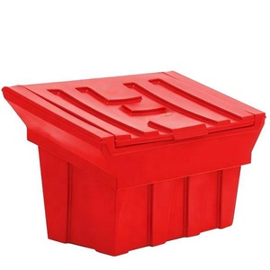 Lớn 400 Lít Vàng Nhựa Grit Lưu Trữ Muối Bin Mùa Đông An Toàn Boxs Đúc Grit Muối Nhãn Roadsalt Chống Ăn Mòn Hộp - Product Image 5
