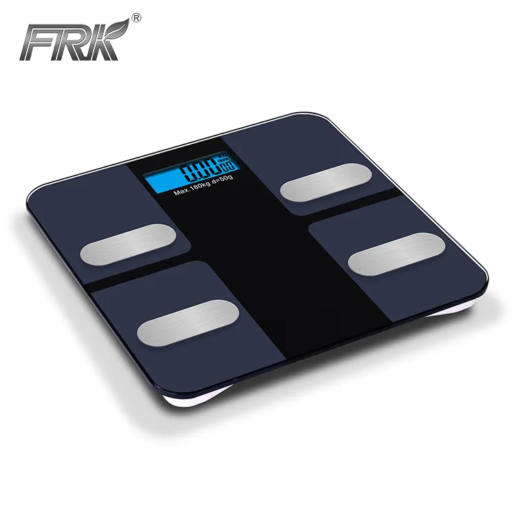 OEM Online Shopping Weighing Analysis Scale USB rechargeable 180kg LCD blue tooth smart body fat scale