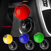 Tombol Plastik Start Mobil Satu Sentuhan untuk Menyalakan/Mematikan Mesin Mobil, Penutup Tombol Start Satu Sentuhan, Stiker Dekorasi, Hadiah