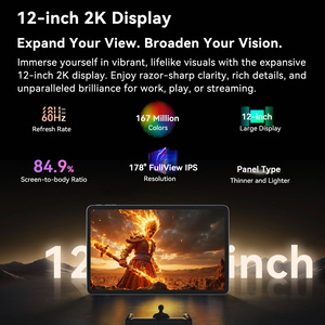 แท็บเล็ต Blackview หน้าจอ 12 นิ้ว ความละเอียด 2K รุ่น T615 รองรับ 4G สองซิม หน่วยความจำ 12+256GB ระบบปฏิบัติการ Android 15 กล้องหลัก 16MP รุ่น Blackview Mega 2 - Product Image 4