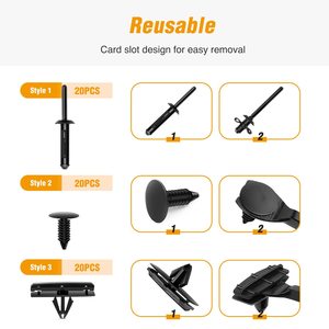 W705589-S300 Car <b>Clips</b> For Chrysler And Ford Mudguards Bumpers Auto Fastener Replacement Repair Parts - Product Image 4