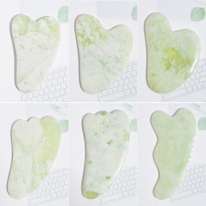 Guasha gris vert, vente en gros d'usine, outils Gua Sha indiens, grattage, pierre de massage Gua Sha pour bricolage, faceroller de beauté - Product Image 3