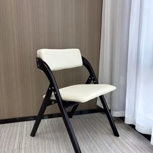 Chaise <span class=keywords><strong>de</strong></span> salle à manger pliable en cuir et bois, <span class=keywords><strong>ergonomique</strong></span>, empilable, design moderne et durable, pour salle à manger, <span class=keywords><strong>bureau</strong></span> à domicile, ZN 496 - Product Image 2