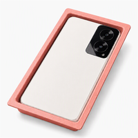 Emballage de vente au détail pour téléphone avec plateau intérieur, chargeur, emplacements pour câble et broche SIM, insert en pulpe moulée biodégradable, boîte cadeau de marque