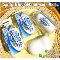 Jouet anti-stress en forme de bloc de savon à presser, son croquant, en TPR, simulation de savon fait main, jouet de décompression pour enfants