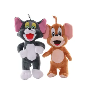 卸売カワイイソフトキャットアンドマウスぬいぐるみ人形ぬいぐるみトムぬいぐるみ子供用おもちゃ