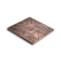 Posavasos de metal con logotipo personalizado de cobre y latón antiguo único de moda antigua de forma cuadrada