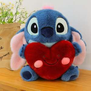 Peluche <span class=keywords><strong>de</strong></span> Stitch con Corazón Cosido - Muñeco <span class=keywords><strong>de</strong></span> <span class=keywords><strong>Lilo</strong></span> & Stitch con Almohada Abrazable, Peluche Suave Premium al por Mayor - Product Image 5