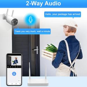 4MP 4CH 6CH 8CH an ninh Hệ thống <span class=keywords><strong>camera</strong></span> cho ngoài trời nhà thông minh không dây IP CCTV với tầm nhìn ban đêm & panel năng lượng mặt trời Pin điện - Product Image 4