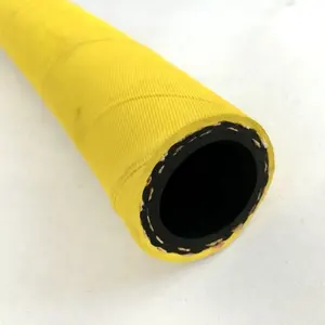 black yellow wrapped surface 3/8 inch rubber air water oil hose with high working pressure