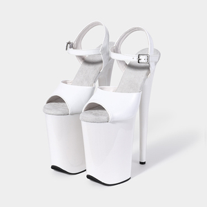 Sandalias de tacón de aguja <span class=keywords><strong>unisex</strong></span> de 23 cm con correa al tobillo, plataforma sexy para verano, con hebilla, ligeras, Evergreen Height - Product Image 4