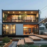 CE Mobile Maison Préfabriquée Modulaire en Conteneur à 2 Étages, Écologique, Étanche, Résistante au Feu, Durable, Alimentée à l'Énergie Solaire, pour Salon et Salle de Sport