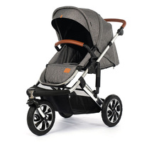 Nouveau design fabrication haute paysage bébé poussettes 3 grande roue poussette de jogging suspension pour la course