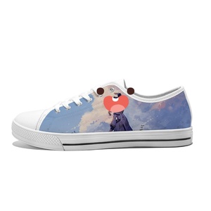 Chaussures basses en toile unisexe 2026, collection tendance pour couple, avec design noir et blanc, baskets décontractées antidérapantes en maille respirante avec amorti d'<span class=keywords><strong>air</strong></span> - Product Image 5