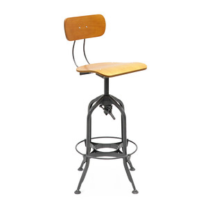 Silla giratoria de Metal para Bar, Taburetes de Bar Retro, industrial, club toledo - Product Image 5