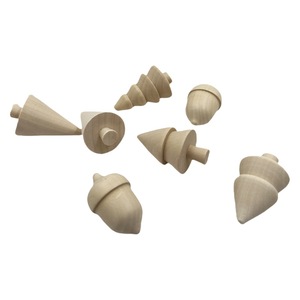Accessori in <span class=keywords><strong>legno</strong></span> dipinti fai da te per bambini, a forma di <span class=keywords><strong>albero</strong></span> e ghianda, stile rustico, decorazioni natalizie e festive, per graffiti - Product Image 1