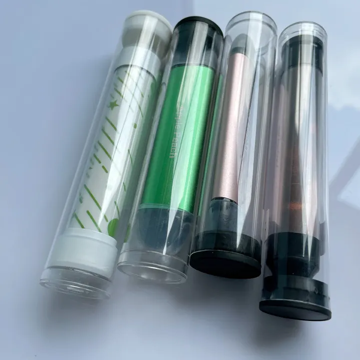 Embalagem transparente redonda de policarbonato, tubo de embalagem transparente para pc, artesanato e plástico
