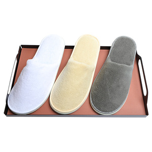 Ricamo Stella alberghi colorato di Lusso su misura In Velluto Pantofole <span class=keywords><strong>Hotel</strong></span> - Product Image 1