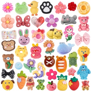 Miniatures populaires en résine pour la création de bijoux, épingles à cheveux, broches, accessoires de bricolage faits main, coques de téléphone et aimants de réfrigérateur - Product Image 1