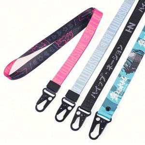 High Quality Custom Eagle Carabiner <b>Lanyard</b> Keychain Sublimation <b>Lanyard</b> With Black Metal Buckle - Product Image 4