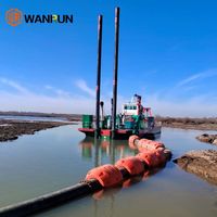 Machine de dragage de sable fluvial, drague à or, drague à succion, moteur diesel, 6 pouces, 24 pouces, utilisée pour les rivières et les océans