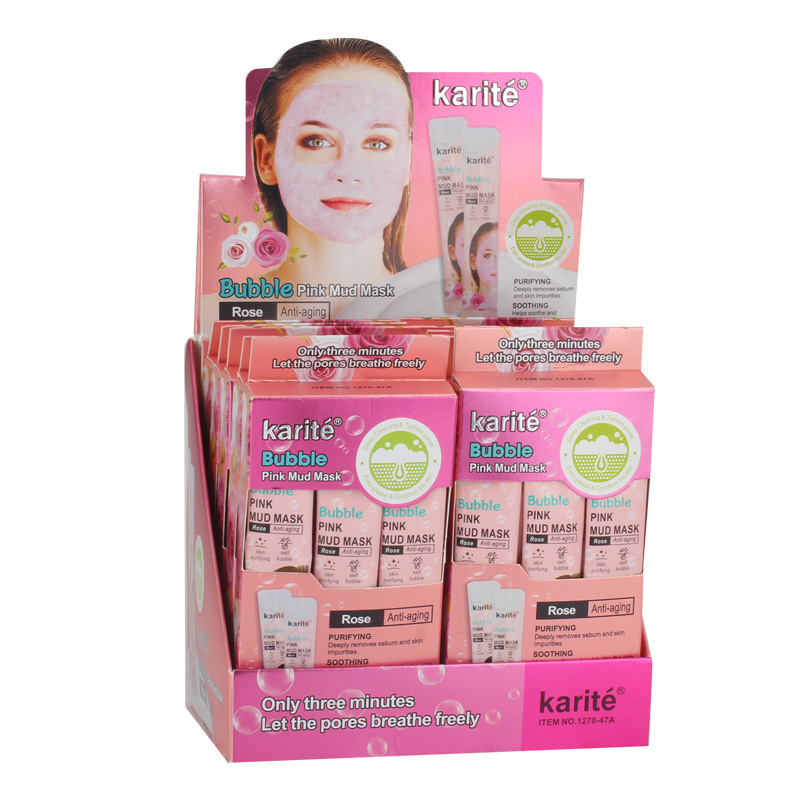 Karite органические розовое Пышное розовое грязевая маска для лица антивозрастной увлажняющий уход за кожей лица маска