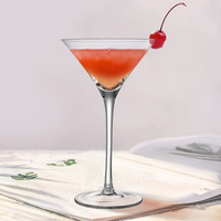 Mode cristal boire Unique Cocktail liqueur Art Bar tige Margarita Martini verre verres tasse verrerie ensemble