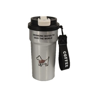 Cute Puppy 316 Stainless Steel Coffee Mug With Lid Portable Thermos Cup For Water And Coffee Gift - Product Image 5