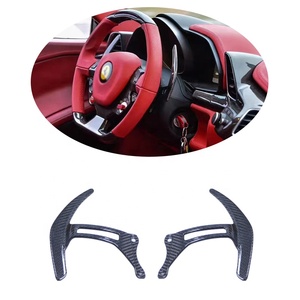 Pour <span class=keywords><strong>Ferrari</strong></span> 458/F12 manette de vitesse de volant en Fiber de carbone remplacer le levier de vitesse d'extension - Product Image 1