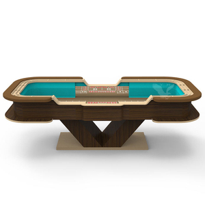 طاولة كرابس احترافية من YH مصنوعة من MDF+الخشب+مادة PU بأرجل على شكل V عالية الجودة، ملحقات قمار فاخرة بألوان مخصصة - Product Image 1