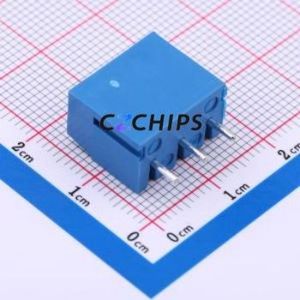 MX300-5.0-03P-BU01-Cu-Y-A Screw Terminal Block Through hole Component (THT),P=5mm Connector 1x3P 5mm Blue Through Hole - Product Image 2