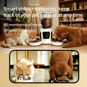 Distributeur de nourriture intelligent pour animaux de compagnie OEM personnalisé 6L avec double caméra, conception anti-fuite, contrôle par application et appel vidéo bidirectionnel à distance - Product Image 4