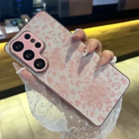 Étui de luxe scintillant pour filles, coque de protection pour téléphone portable Samsung S24 S24Fe S25 S25Fe Plus Ultra