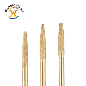 Braze Taper Marble Stone cutter CNC Stone coarse sand router bits for granite