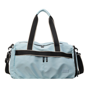 Minimal Korean Black Trim Workout <b>Bag</b> Multi Compartment Double Side Pockets Detachable Shoulder Strap Men Women Yoga Travel <b>Bag</b> - Product Image 5