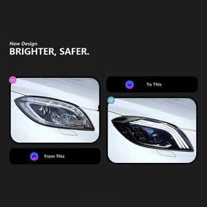 Pour Mercedes-Benz ML350, ML320, lentille de projecteur de phare, <span class=keywords><strong>2012</strong></span> - 2015, W166, phare à diode électroluminescente - Product Image 2