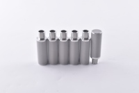 Kepala Filter Partikel Gas Buang Industri 25μm yang Dapat Disesuaikan, Elemen Filter Jaring Sinter Baja Tahan Karat dengan Ulir Jantan